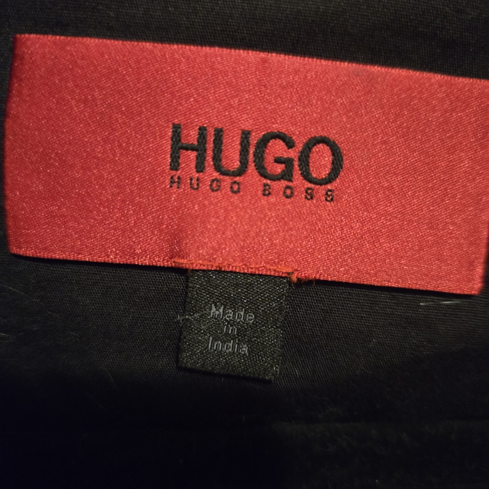 Hugo Boss Blue Leather Jacket - Picture 5 of 8